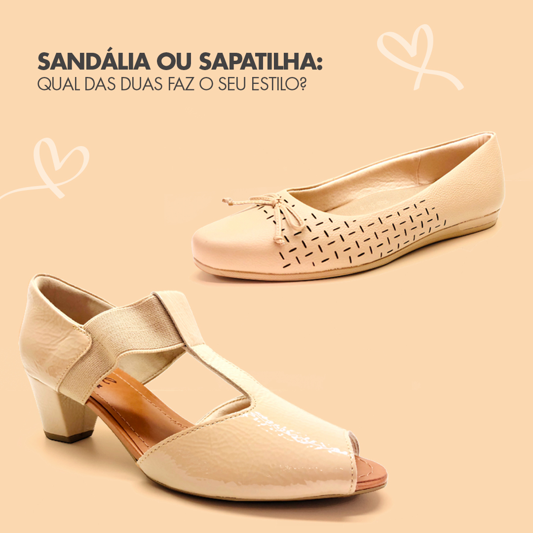 Sandália ou sapatilha?
