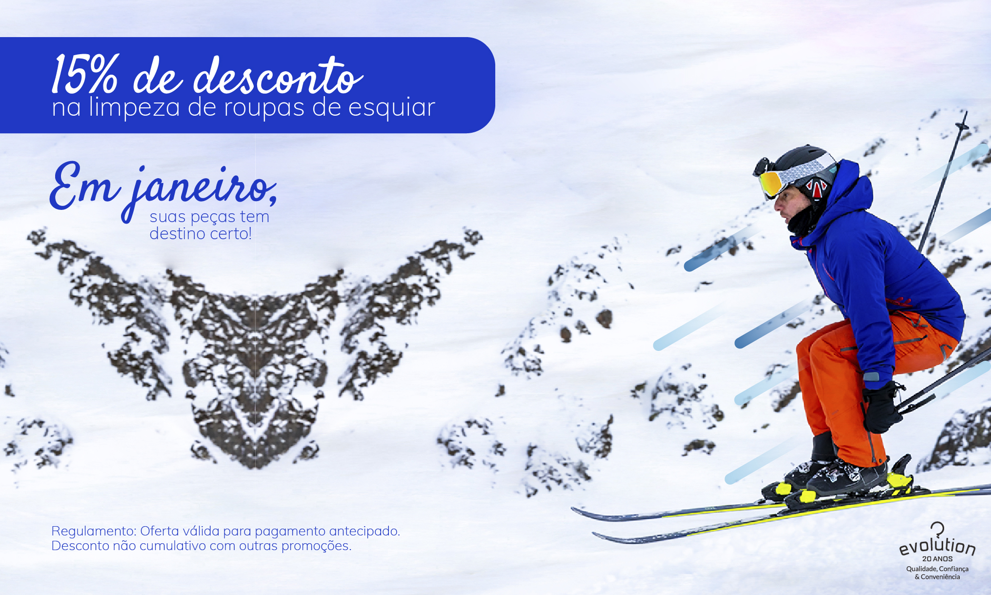 promoção roupa de neve