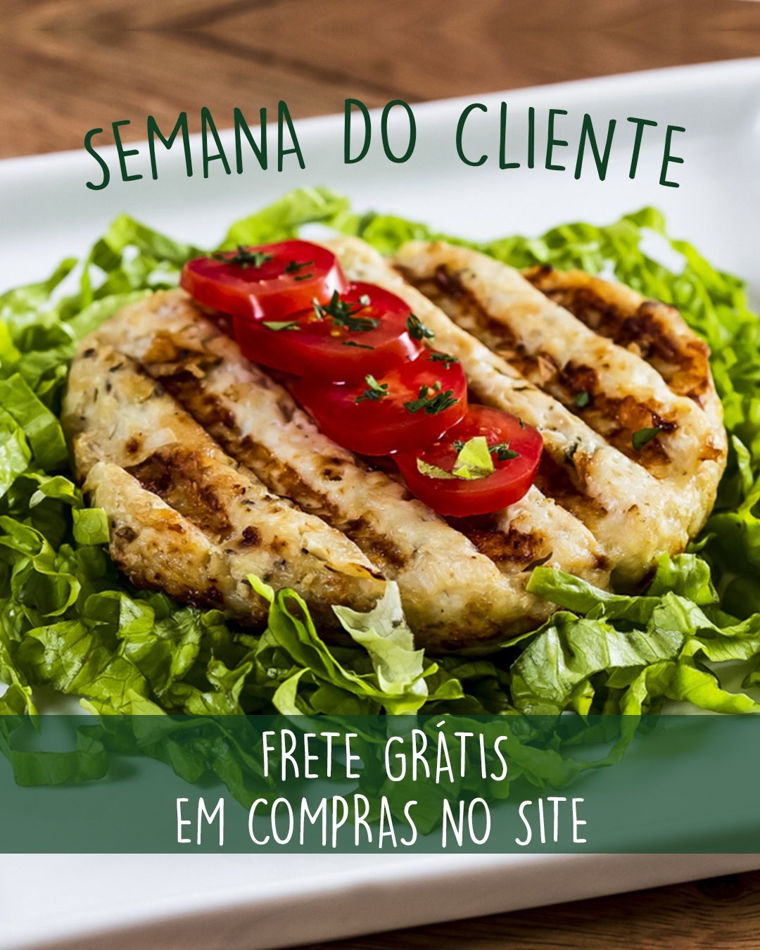 Semana do cliente Hamburguer de peixe